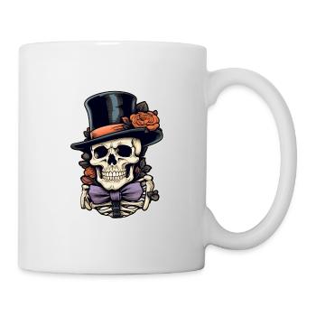 Crâne Halloween - Mug blanc - blanc - Droite