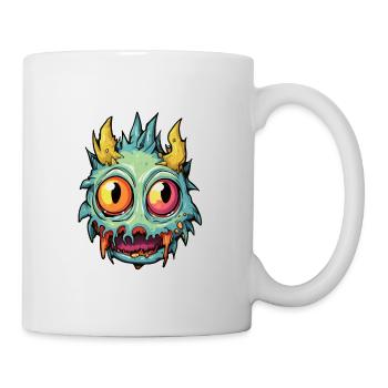 Moines d’Halloween - Mug blanc - blanc - Droite