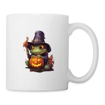 Halloween Frosch - Tasse - Weiß - Rechts