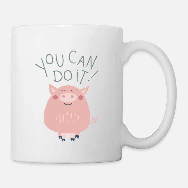 Illustration "You can do it!" - Mug - white