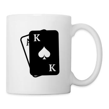 Spielkarten - Tasse - Weiß - Rechts