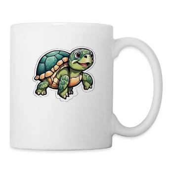Süsse Wasserschildkröte - Tasse - Weiß - Rechts