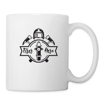 Fire Hero - Tasse - Weiß - Rechts