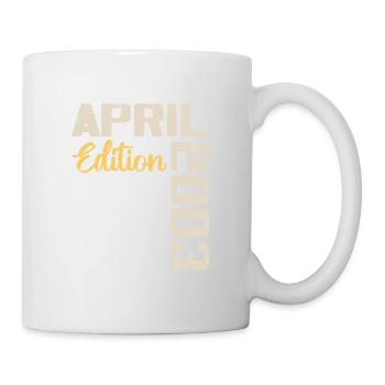 Birthday 21 Years April 2003 Birthday Gift - Mug - white - Right