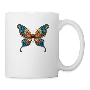 Papillon - Mug blanc - blanc - Droite