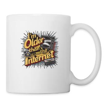 I am older than the internet Funny I'm older - Mug - white - Right