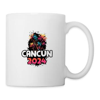 Cancun 2024 Vacation Travel Colorful - Mug - white - Right