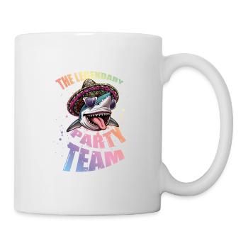 Équipe de fête Requin Légendaire - Mug blanc - blanc - Droite