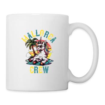 Vacances de fête de la licorne de l’équipage de Majorque - Mug blanc - blanc - Droite