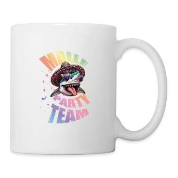 Malle Party Team Lustig - Tasse - Weiß - Rechts