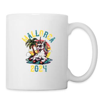 Majorque 2024 Licorne Party Vacances - Mug blanc - blanc - Droite