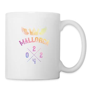 Mallorca 2024 Krone Team Bunt - Tasse - Weiß - Rechts