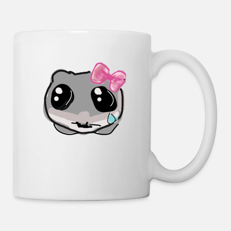 Hamster, illustration, Zeichnung, sad Hamster - Tasse - Weiß