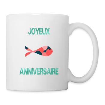 ALLES GUTE ZUM GEBURTSTAG. ALLES GUTE ZUM GEBURTSTAG. JAHRESTAG. - Tasse - Weiß - Rechts