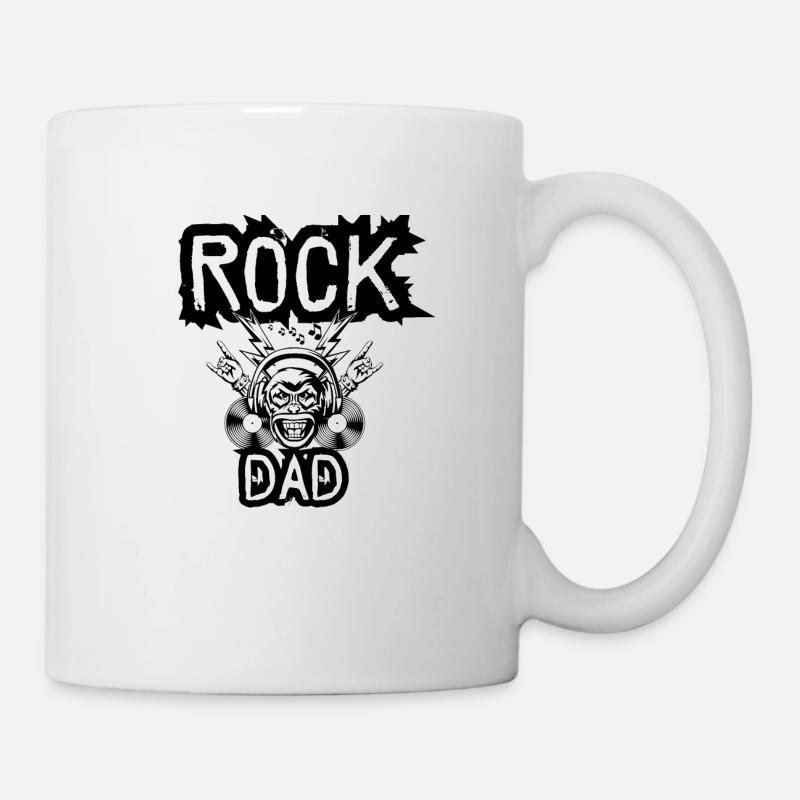 Rock Papa - Tasse - Weiß