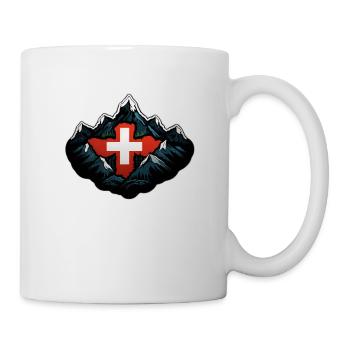 Montagnes suisses - Mug blanc - blanc - Droite