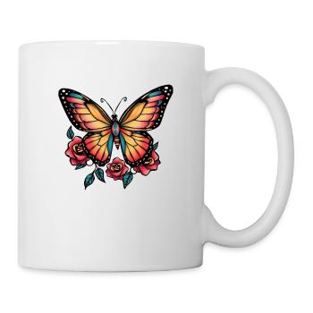 Papillon - Mug blanc - blanc - Droite