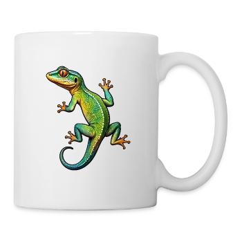 Lézard gecko - Mug blanc - blanc - Droite