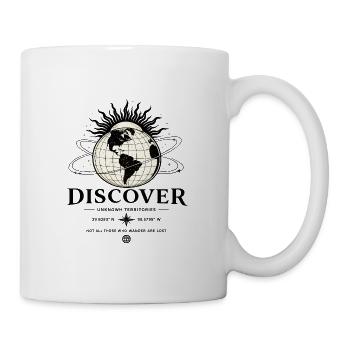Weltentdeckung Strahlen-Globus - Tasse - Weiß - Rechts