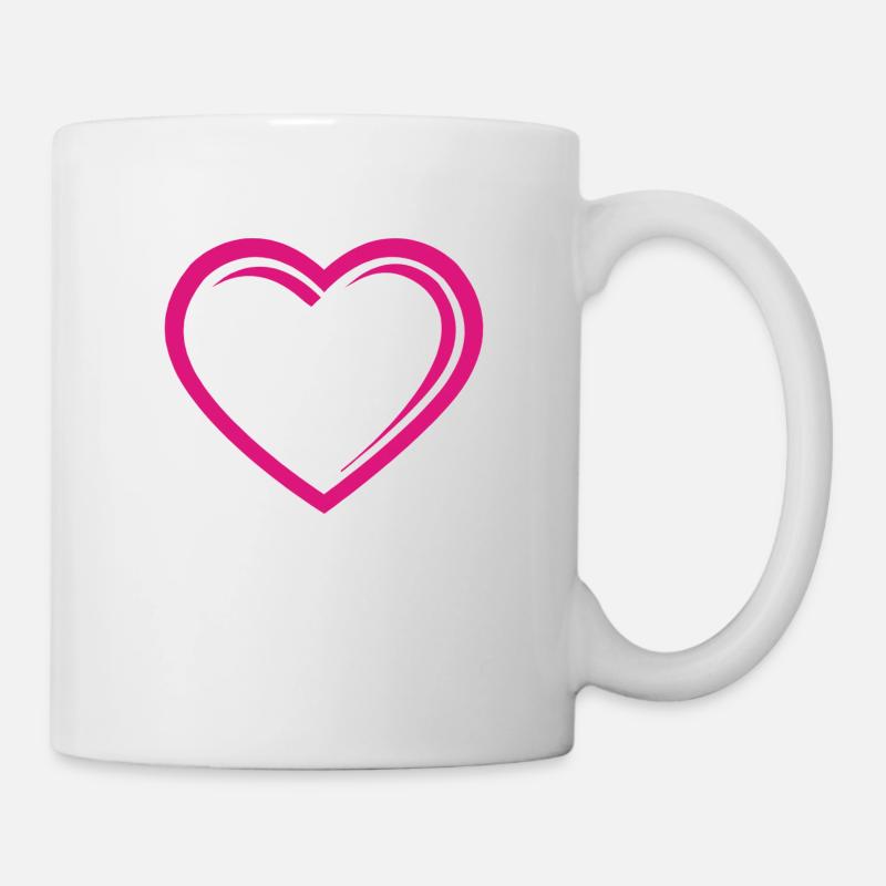 Herz - Tasse - Weiß