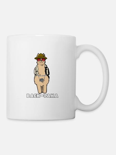 Drôle Llama touristes tendance animaux bande dessinée alpaga - Mug blanc - blanc