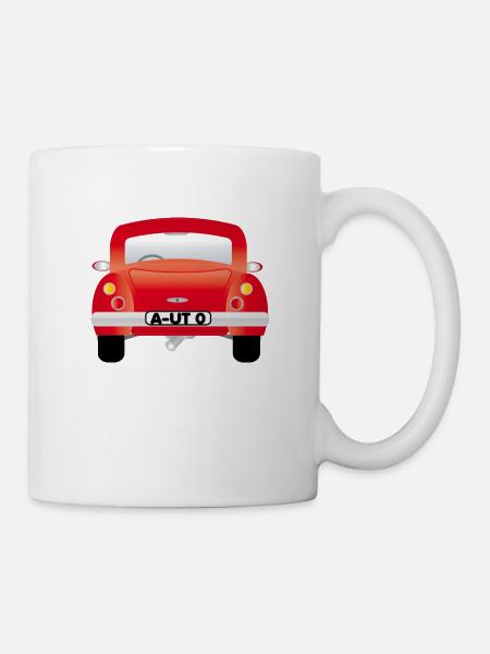 Car (rear view) - Mug - white