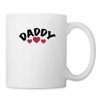Père \/ papa \/ Papa \/ Herz \/ je t'aime mon papa - Mug blanc - blanc - Droite