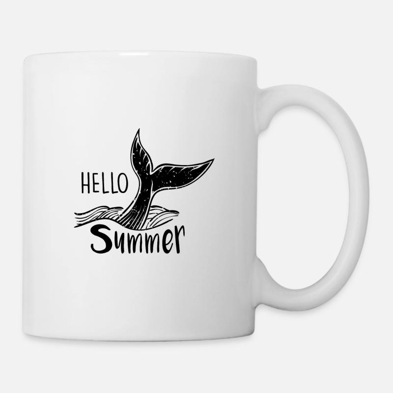 Été, soleil, plage, vacances, cadeau - Mug blanc - blanc