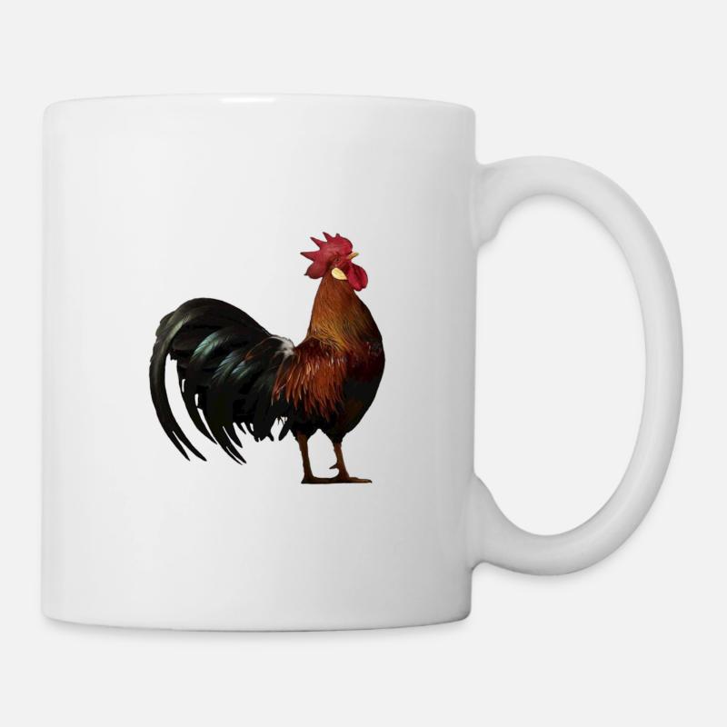 Hahn am431 - Tasse - Weiß