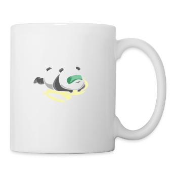 A big white panda is sleeping. - Mug - white - Right