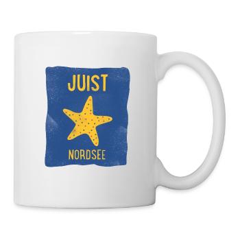 Juist mer du nord mer étoiles plage maritime plage de vacances beach - Mug blanc - blanc - Droite