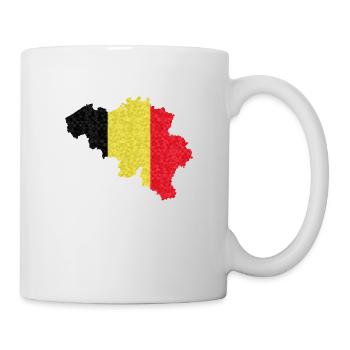 Belgique Drapeau du pays Drapeau belge Patrie - Mug blanc - blanc - Droite