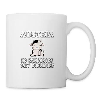 Austria Kuhlimuhs Kuh Österreich Mundart Geschenk - Tasse - Weiß - Rechts