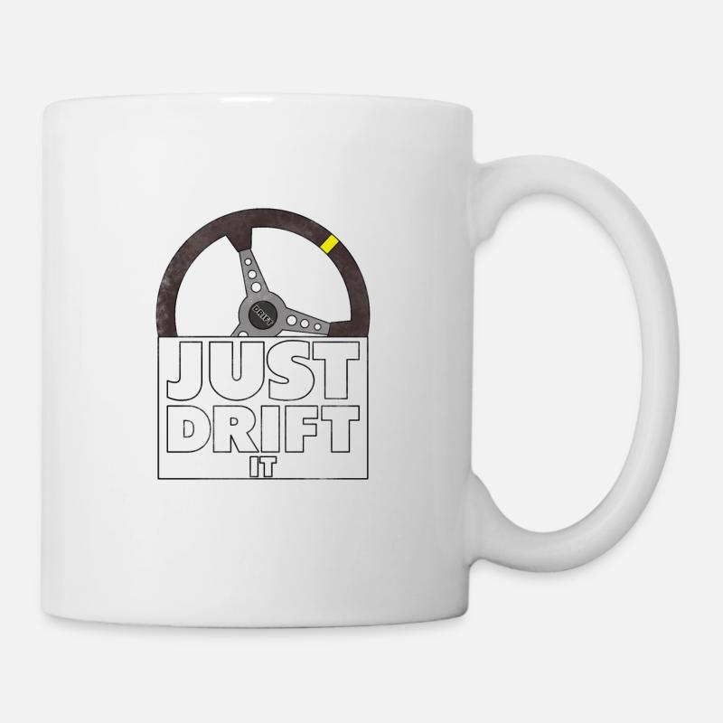 Just Drift it volant drifting voiture cadeau - Mug blanc - blanc