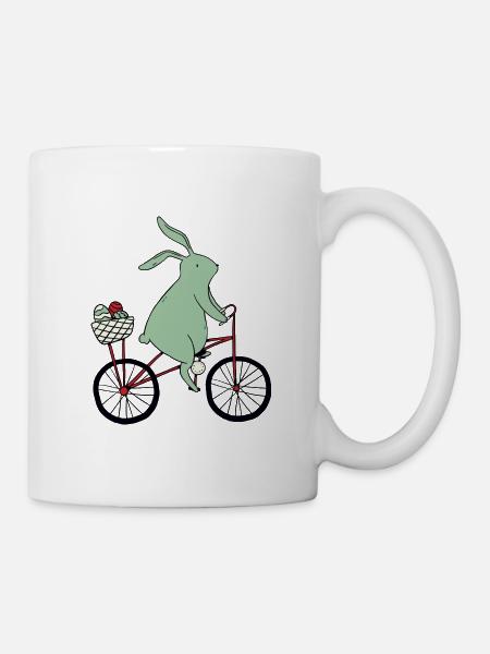 Easter on Bicycle - Mug - white
