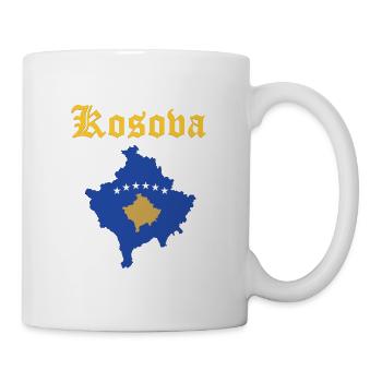 Kosovo Design - Tasse - Weiß - Rechts