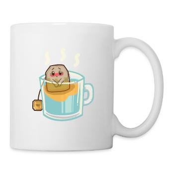 Beschämter Teebeutel - Tasse - Weiß - Rechts