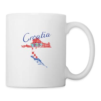 Croatia Flag - Tasse - Weiß - Rechts