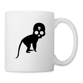 HORNSKULL - Affenaffe - Tasse - Weiß - Rechts