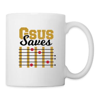 Gsus Saves - Guitar - Mug - white - Right