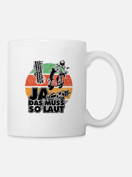 Motorradfahrer Sprüche Zu Laut Alt - Tasse - Weiß