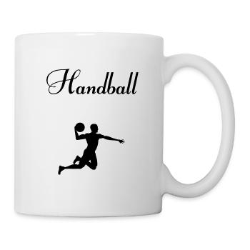 Handball - Tasse - Weiß - Rechts