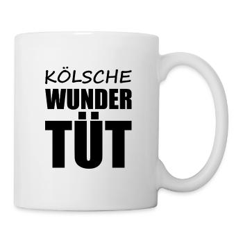 Kölsch - Dialekt - Spruch - Tasse - Weiß - Rechts