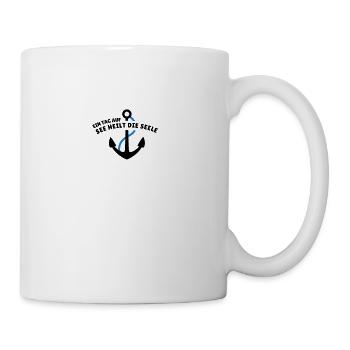 Ein Tag auf See heilt die Seele - Tasse - Weiß - Rechts