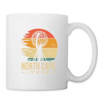 North cape north nordkap - Mug - white - Right