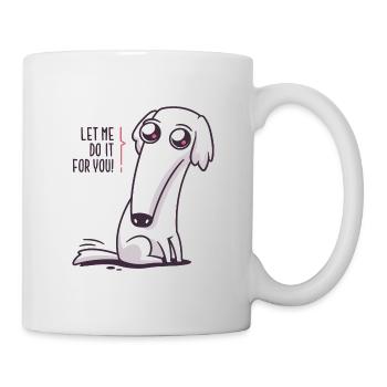 Let Me Do It For You - Long Nose Borzoi Dog - Mug - white - Right