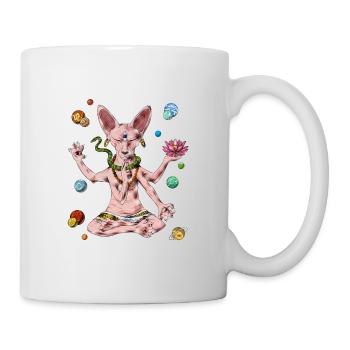 Sphynx Katzen Meditation - Tasse - Weiß - Rechts