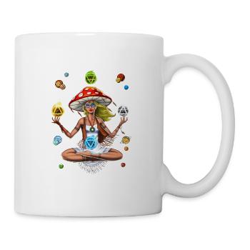 Hippie Mushroom Yoga - Mug - white - Right
