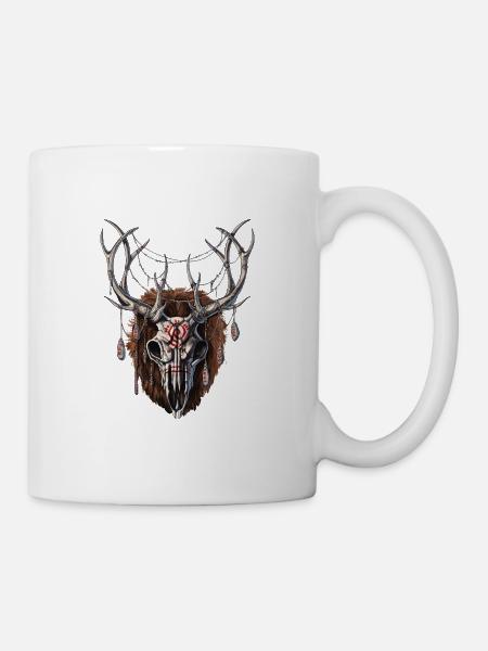 Crâne de Wendigo - Mug blanc - blanc