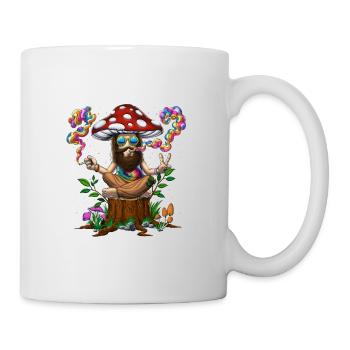 Tie-Dye Hippie Mushroom - Mug - white - Right